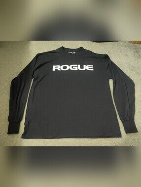 Rogue Black Long Sleeve Tee with White Logo